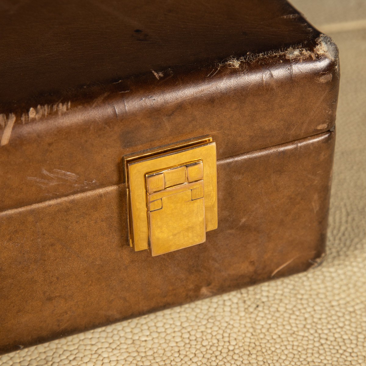 VINTAGE LEATHER BRIEFCASE BY HERMES, PARIS c.1950 — Pushkin Antiques